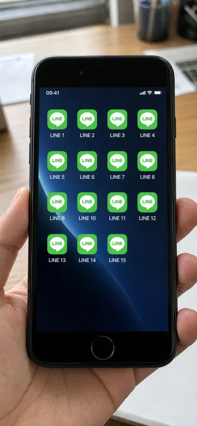 iPhone 上多開 15 個 LINE 帳號