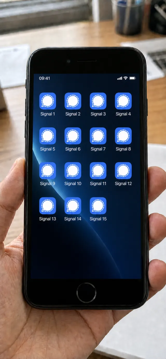 iPhone 上多開多個 Signal