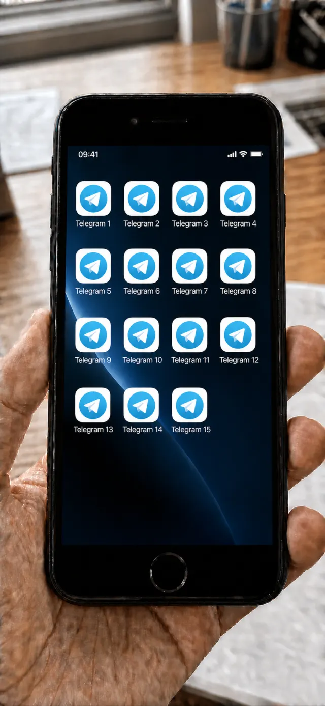 iPhone 上多開多個 Telegram